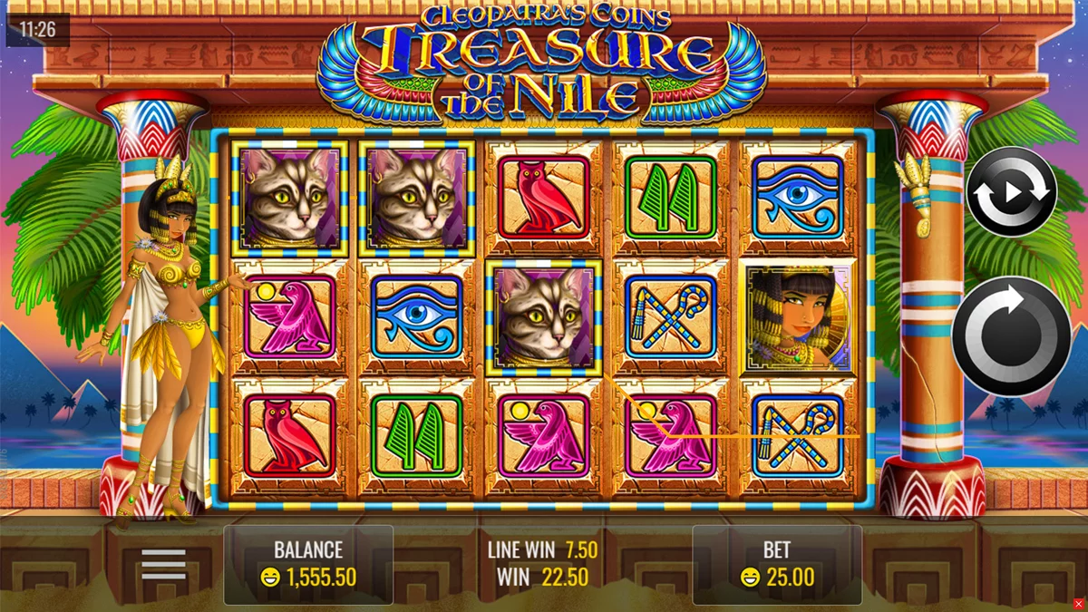Cleopatra's Coins Treasure of the Nile Win
