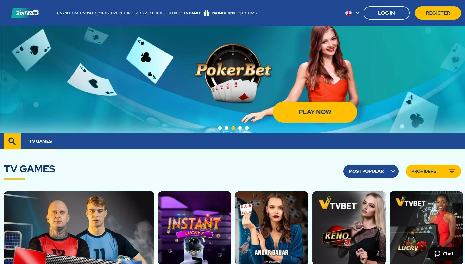 Dolfwin Casino TV Games