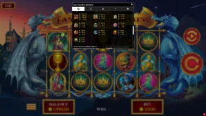 Fantasy Fortune Paytable
