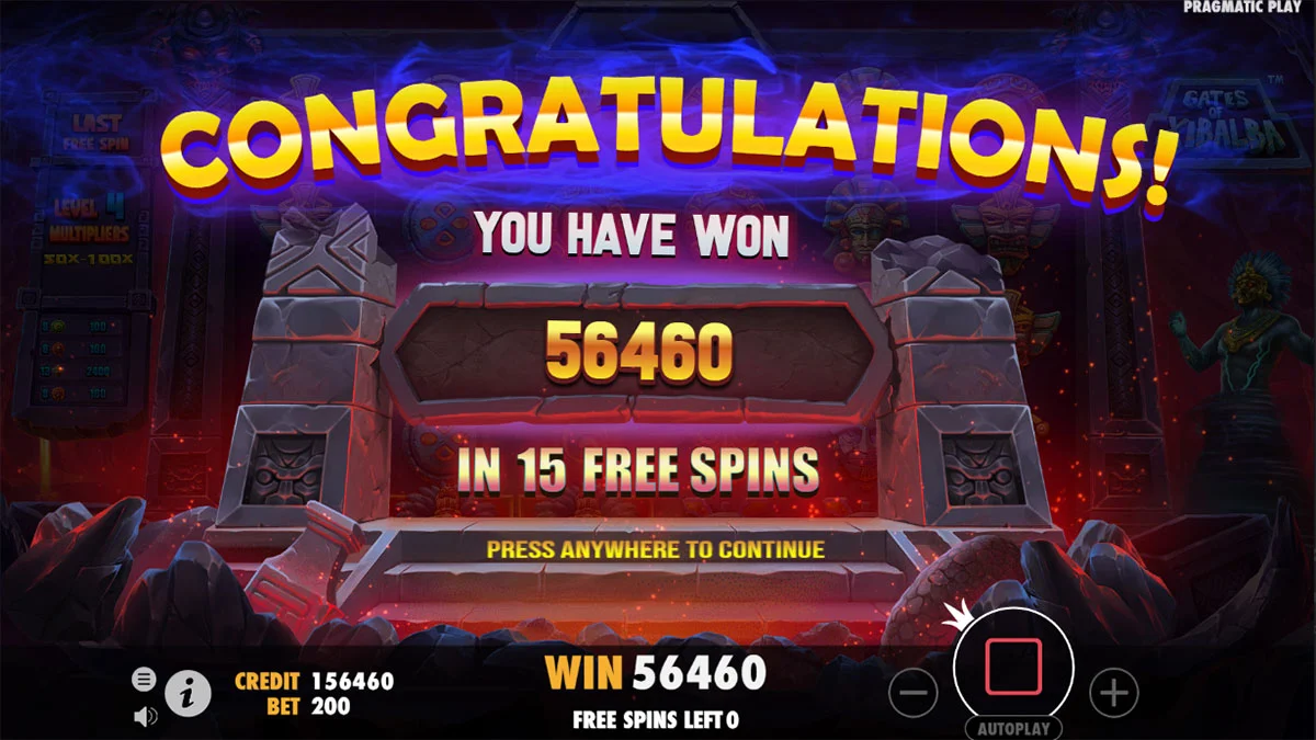 Gates of Xibalba Total Win