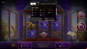 Merlin’s Mystical Multipliers Paytable