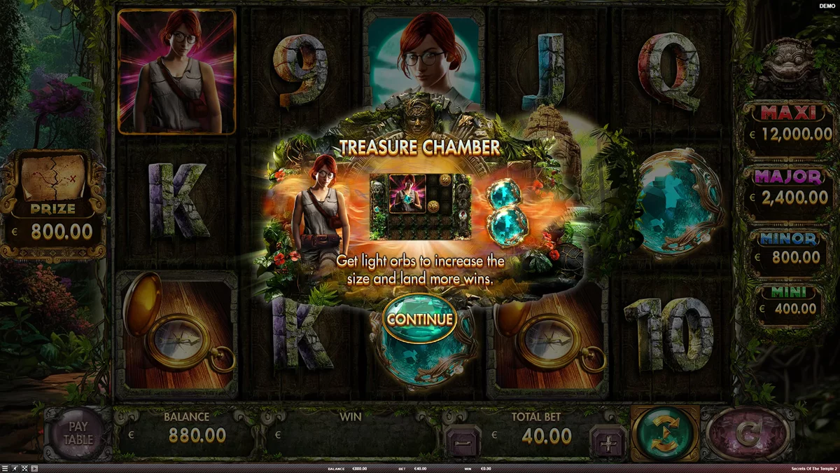 Secret of the Temple 2 Bonus Round