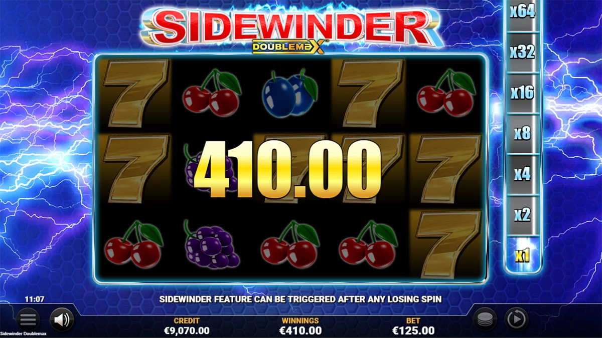 Sidewinder DoubleMax Win