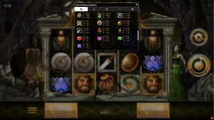 Wrath of Medusa Paytable