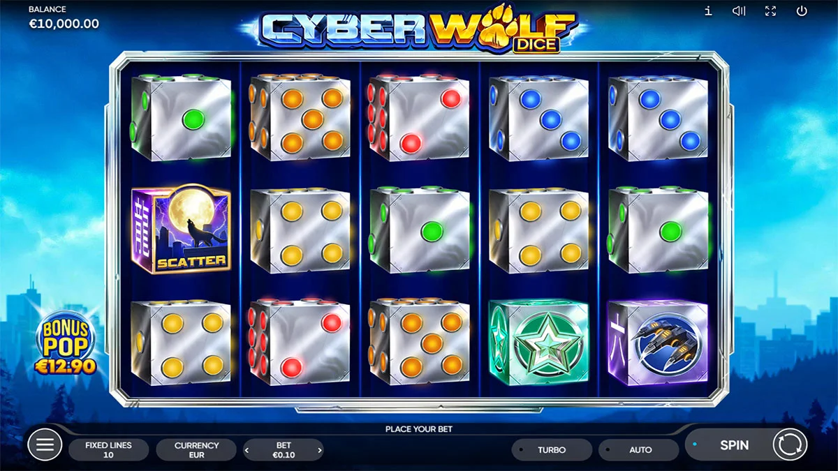 Cyber Wolf Dice Base