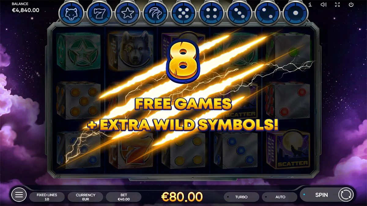 Cyber Wolf Dice Free Spin
