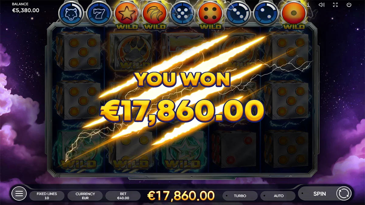 Cyber Wolf Dice Total Win