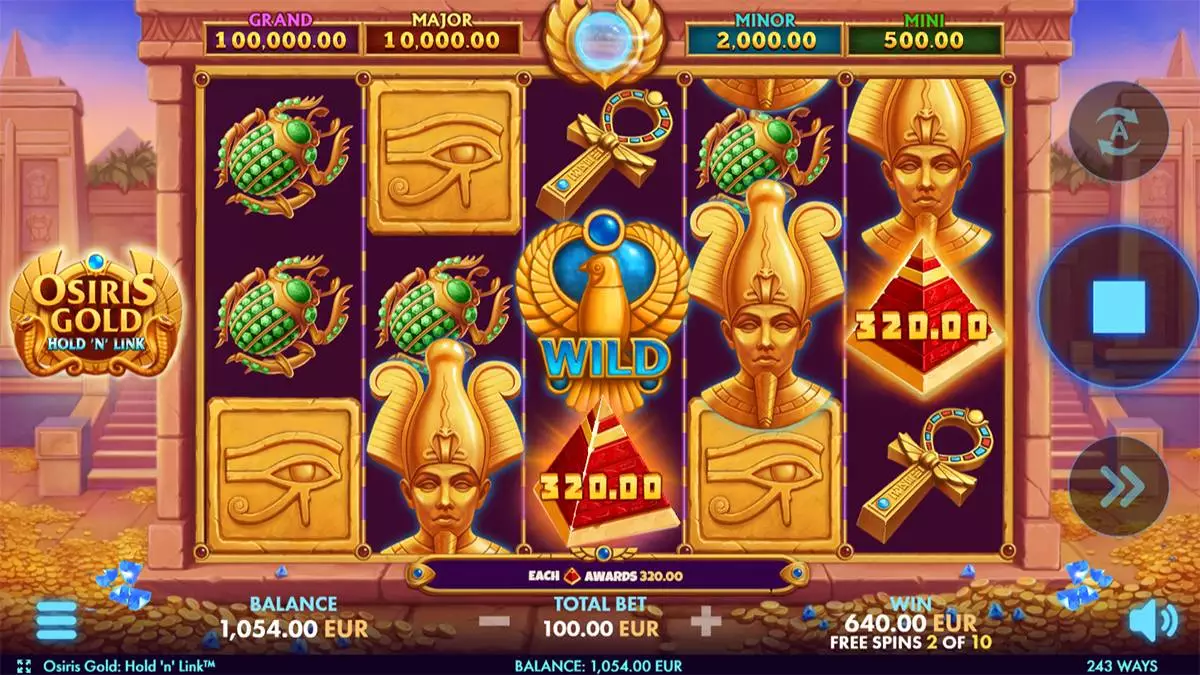 Osiris Gold Hold ‘n’ Link Bonus Round