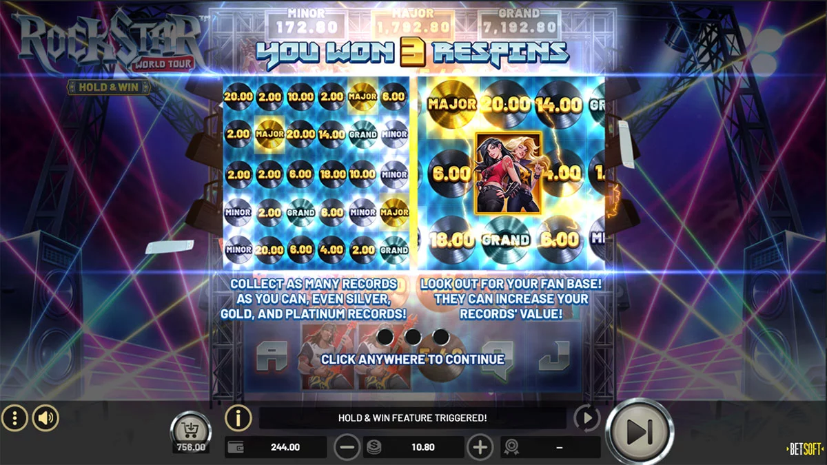 Rockstar World Tour Free Spins