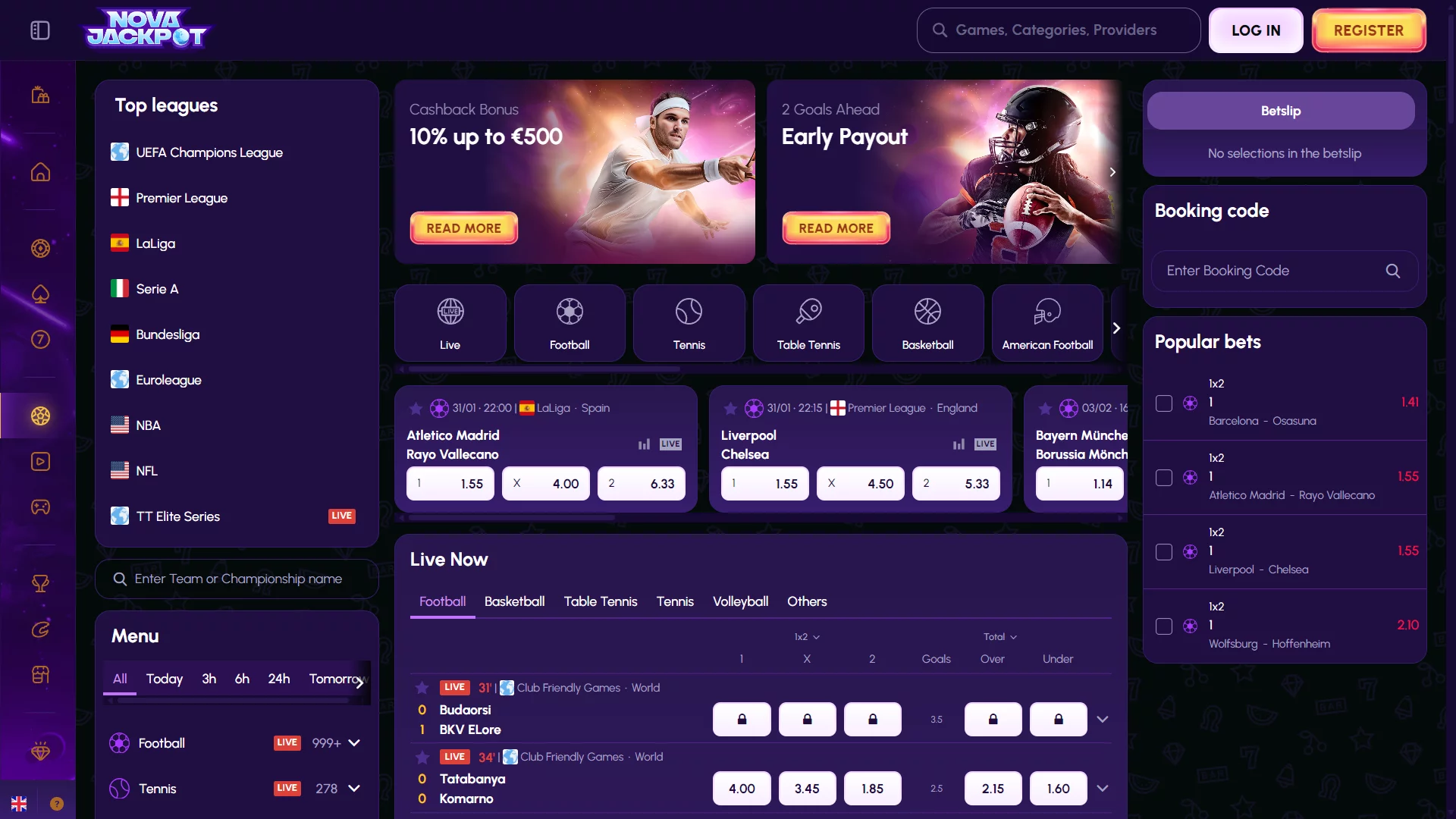 NovaJackpot Casino Sports Betting