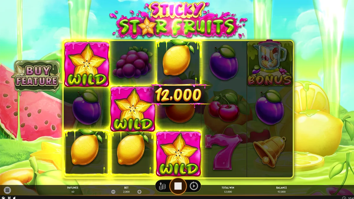 Sticky Star Fruits Win