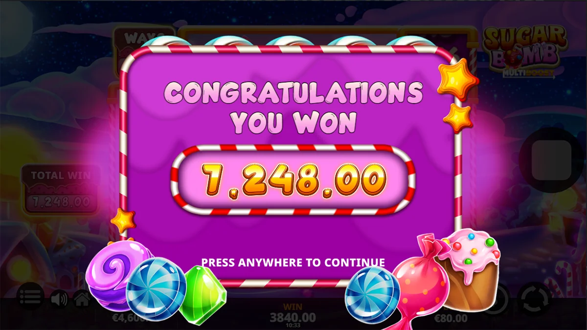 Sugar Bomb DoubleMax Total Win