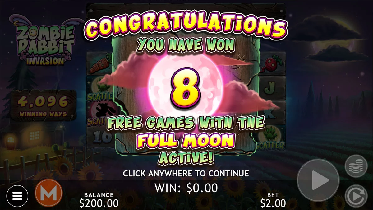 Zombie Rabbit Invasion Free Spins