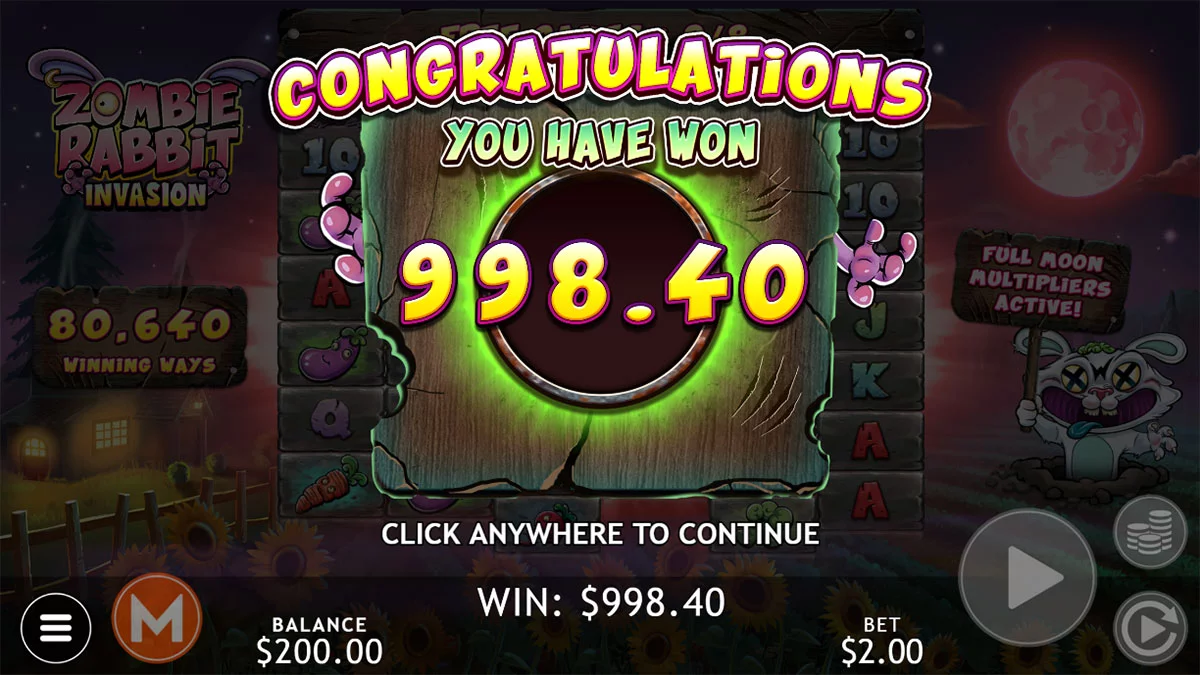 Zombie Rabbit Invasion Total Win