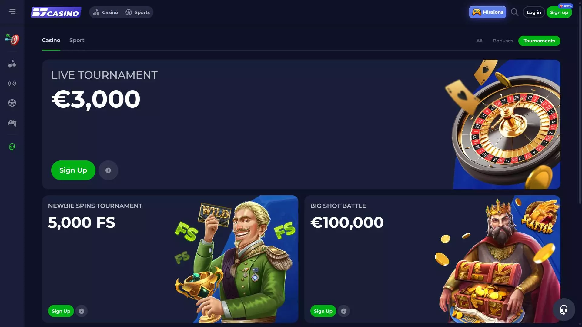 B7 Casino Tournaments