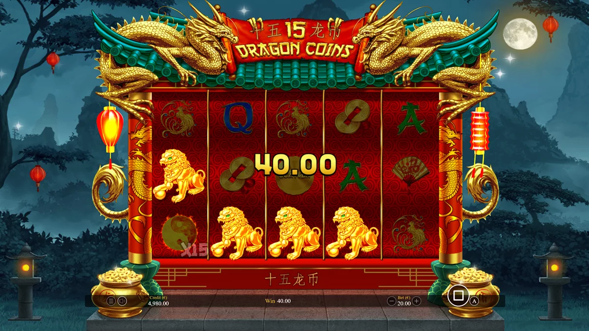 15 Dragon Coins Win