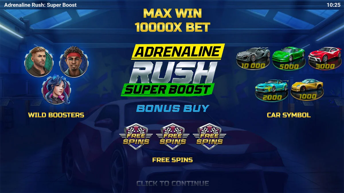 Adrenaline Rush Super Boost Homescreen