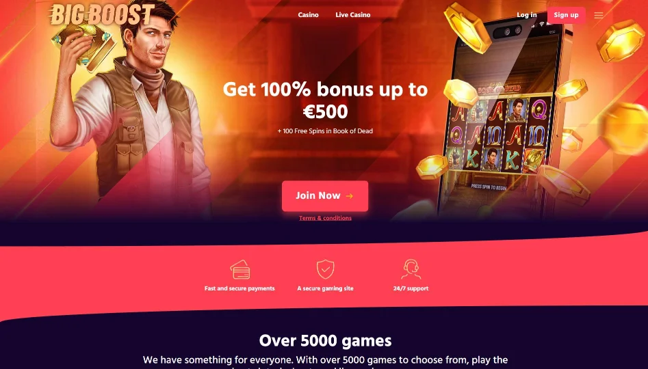 Big Boost Casino Home