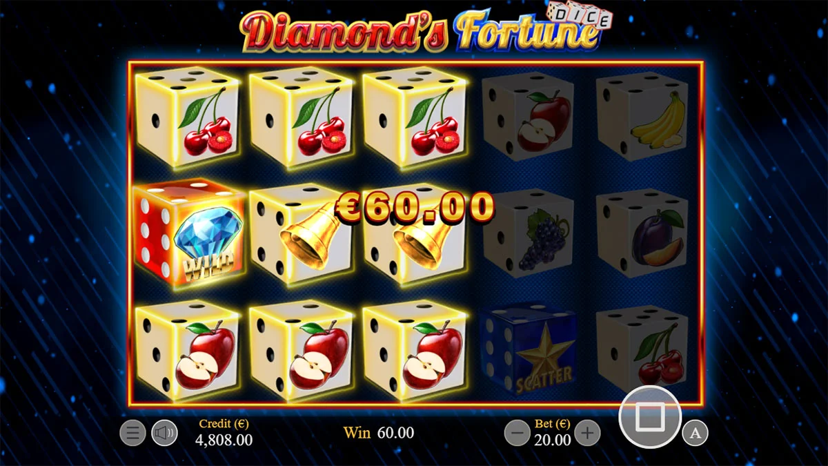 Diamond's Fortune Dice Big Win