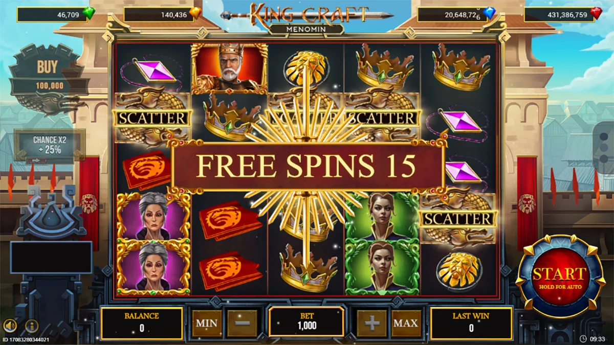 King Craft Free Spins