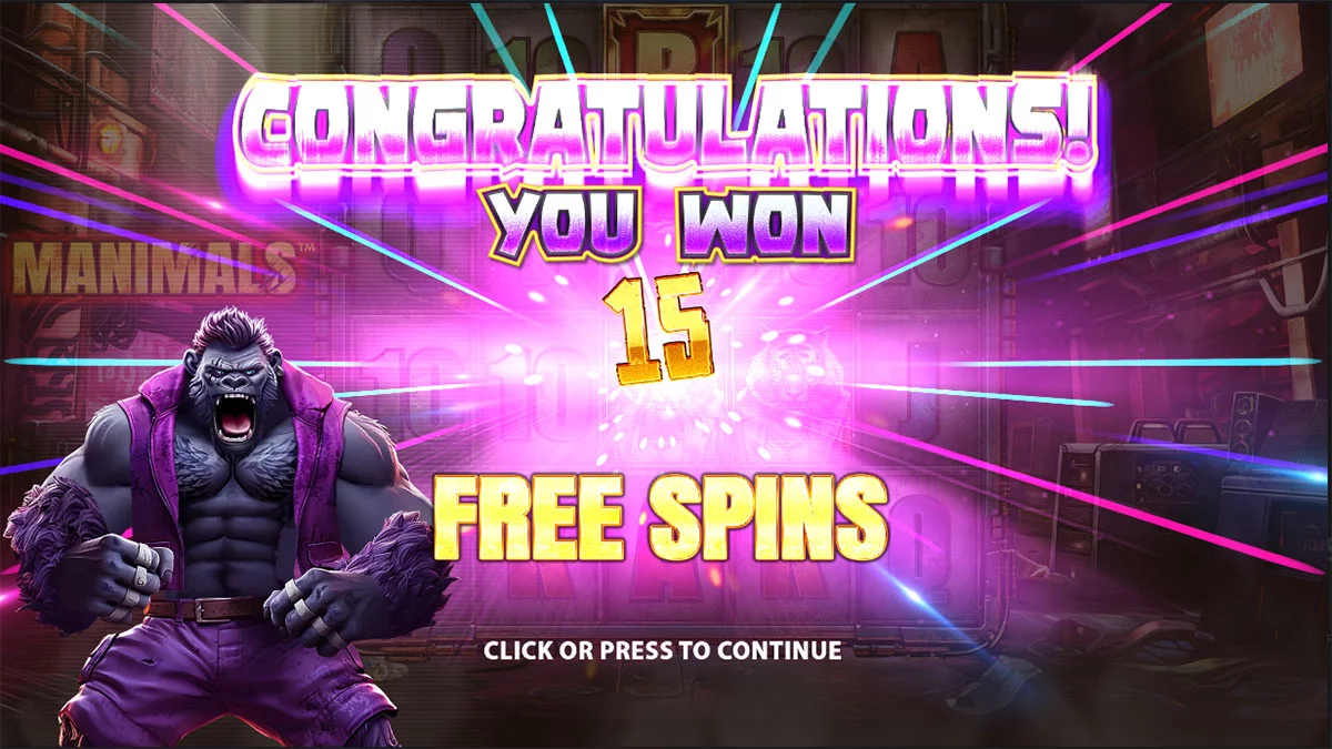 Manimals Free Spins