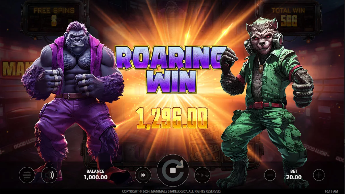 Manimals Roaring Win