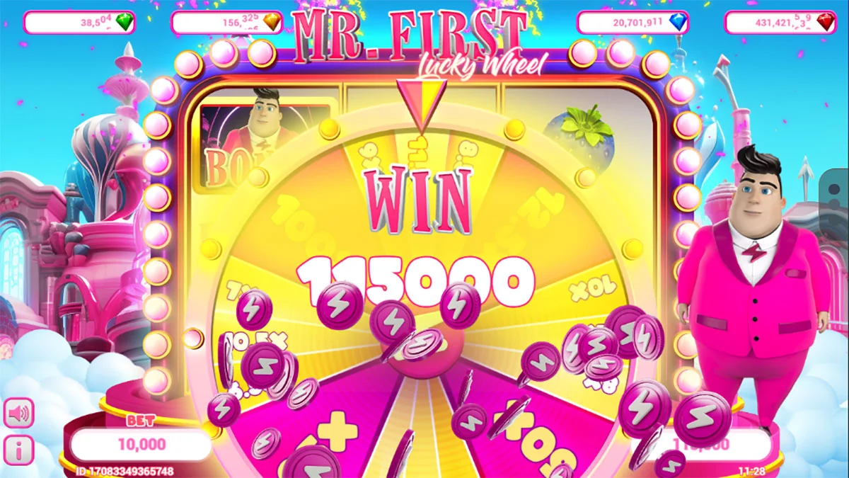 Mr. First Lucky Wheel Wheel Win