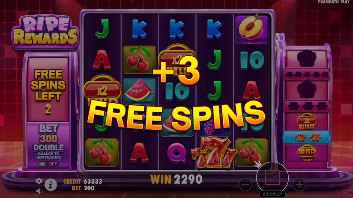 Ripe Rewards +3 Free Spins