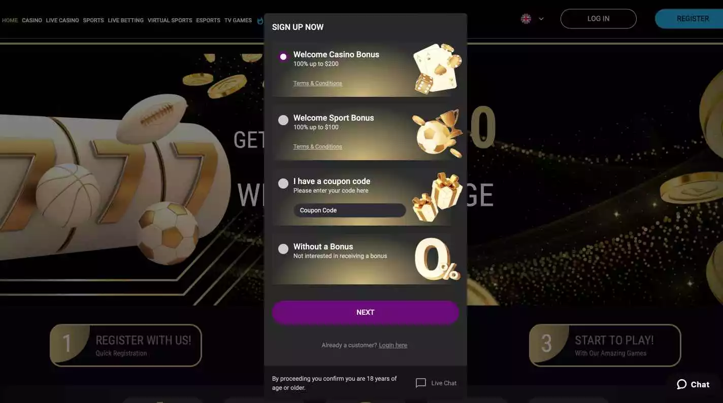 Slotsvil Casino Registration