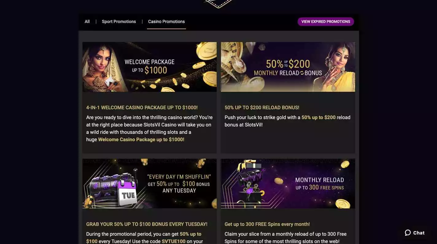 Slotsvil Casino Promotions