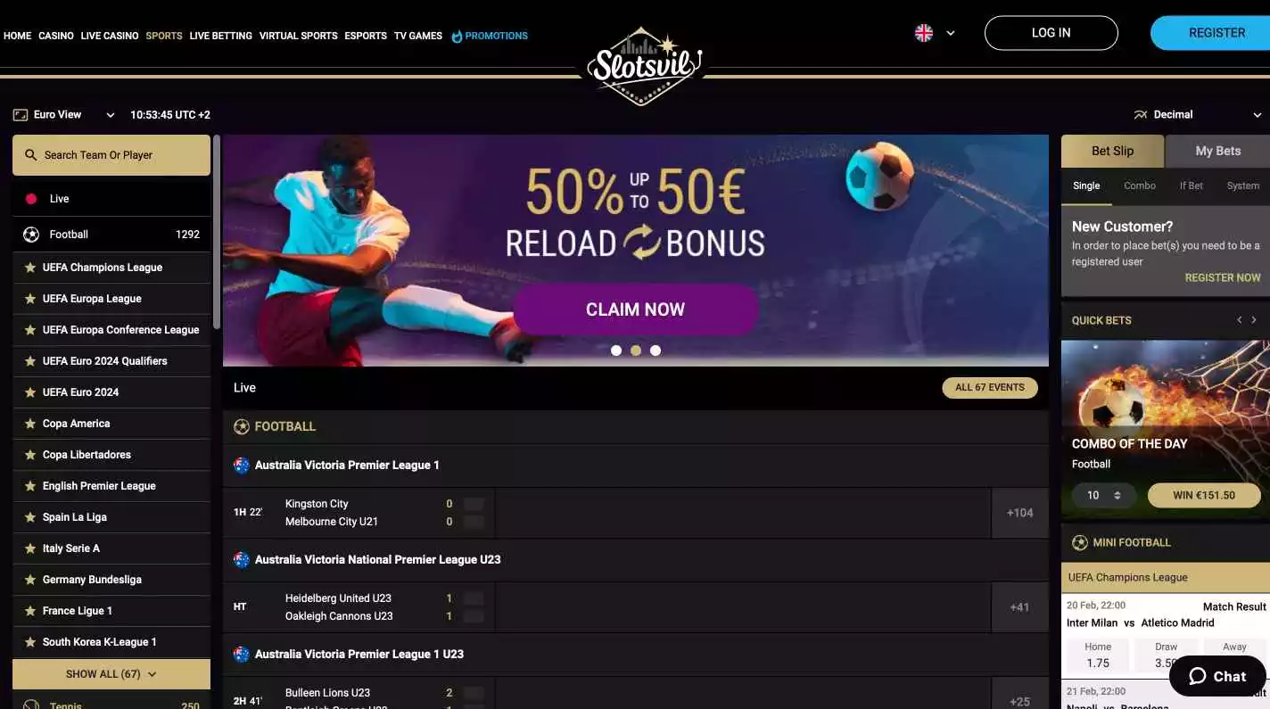 Slotsvil Casino Sports Betting