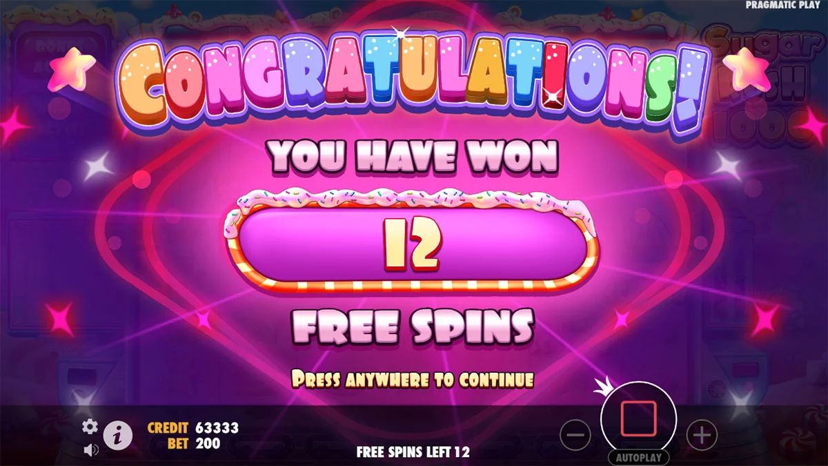 Sugar Rush 1000 Free Spins