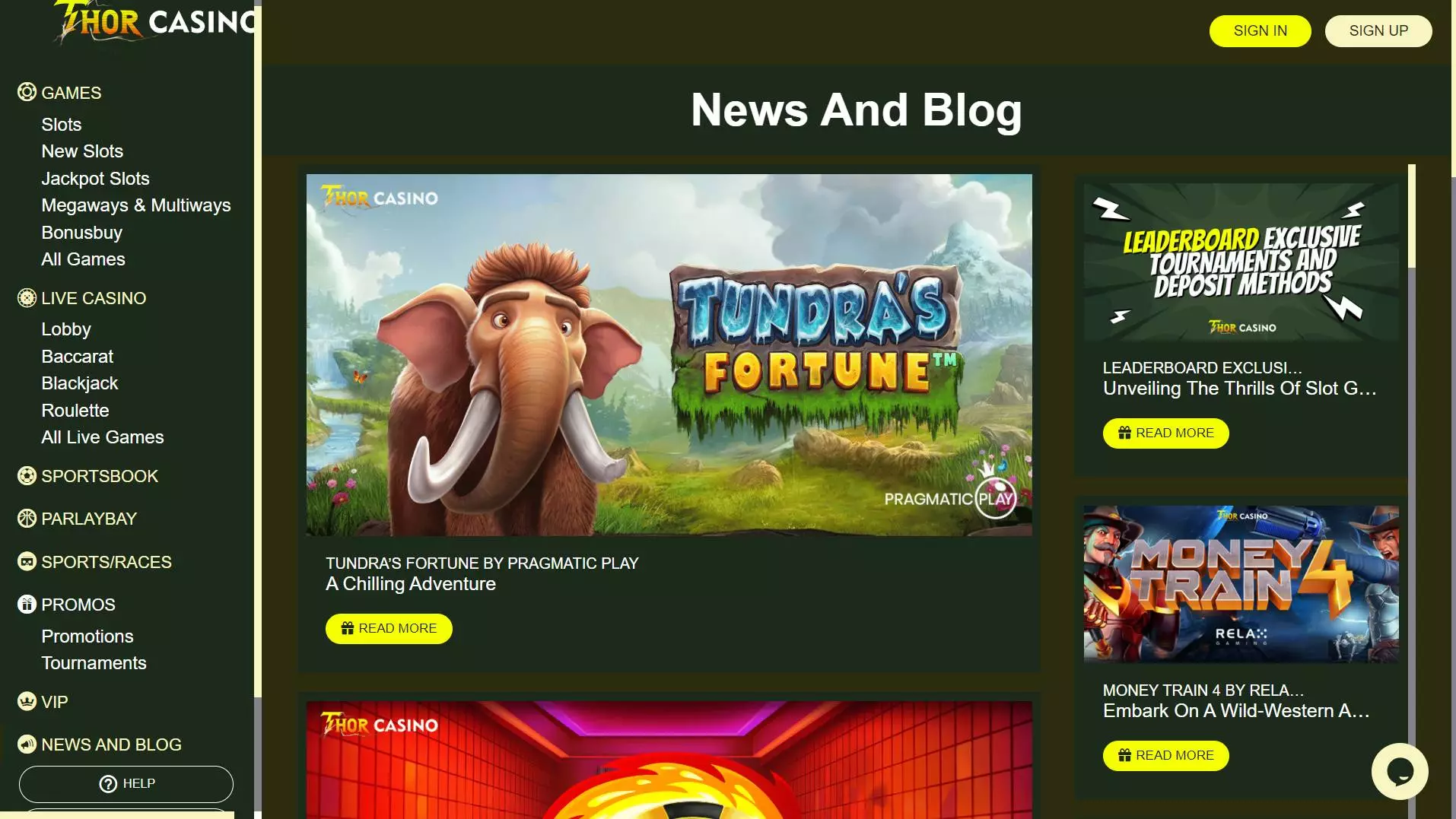 Thor Casino News And Blog