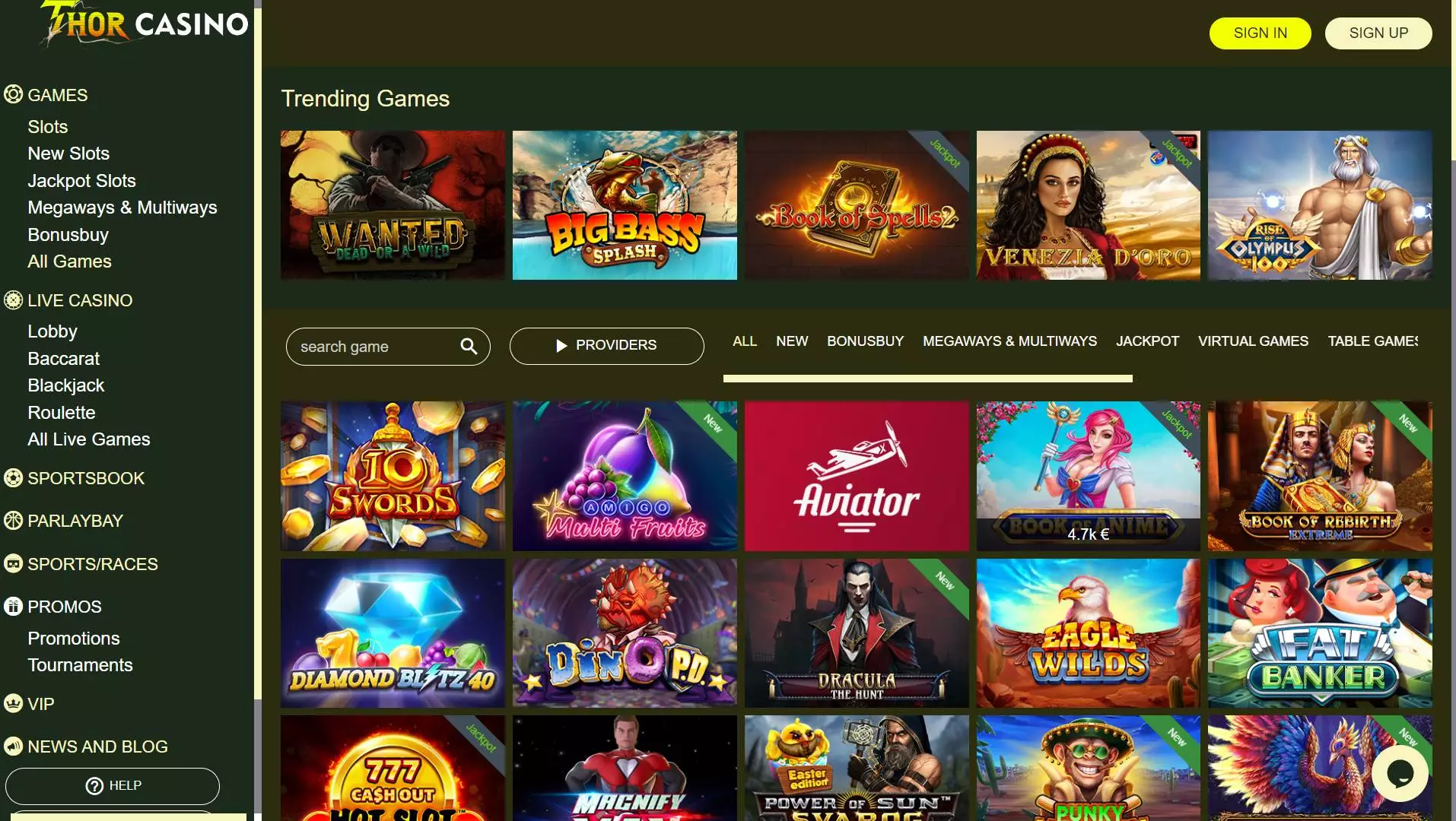 Thor Casino Slots