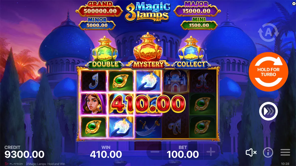 3 Magic Lamps Hold and Win Win