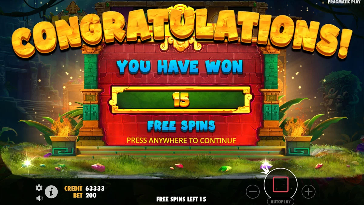 Aztec Powernudge Free Spin