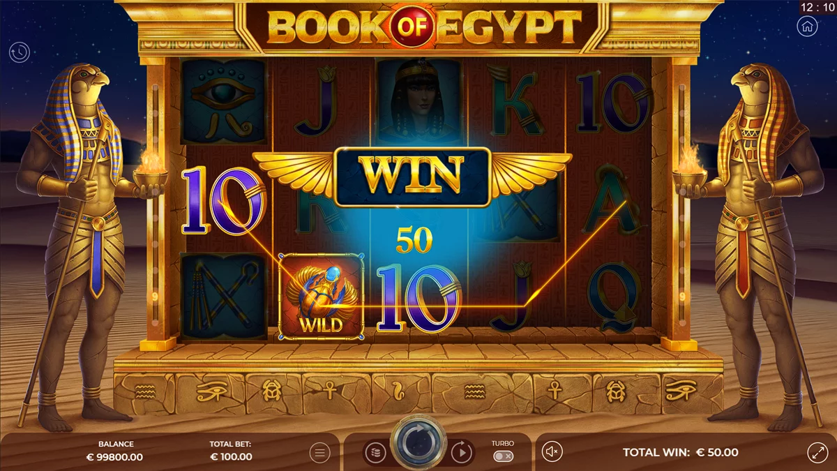Book of Egypt Win