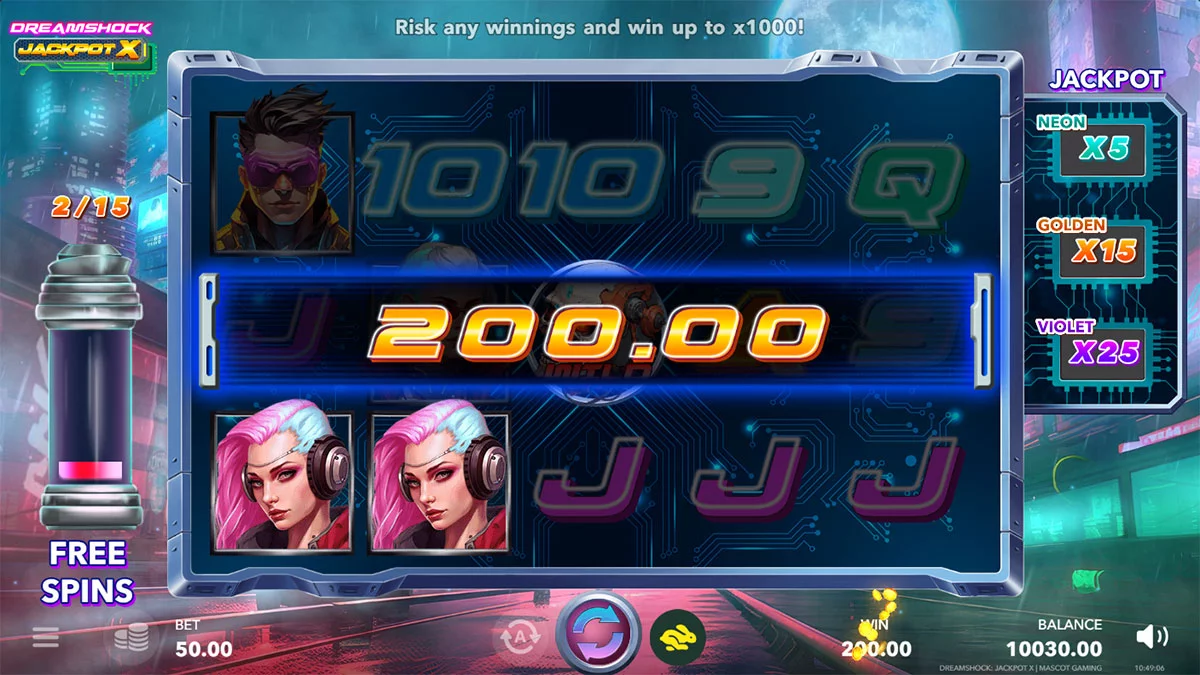 Dreamshock Jackpot X Win