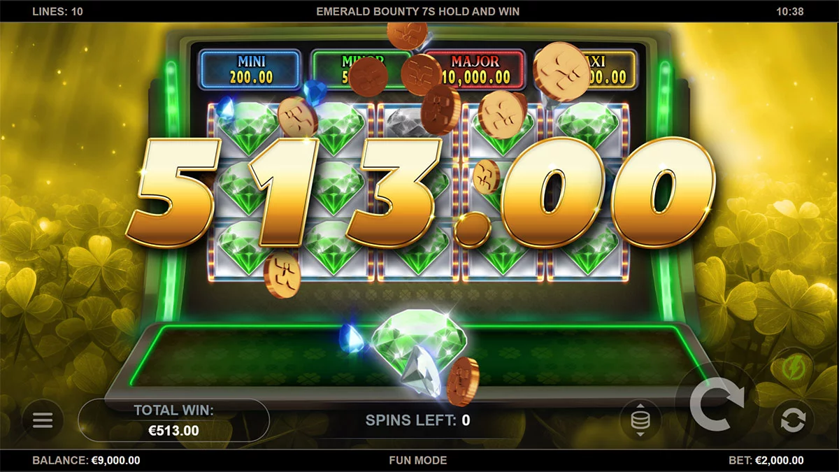 Emerald Bounty 7s Hold and Win Total
