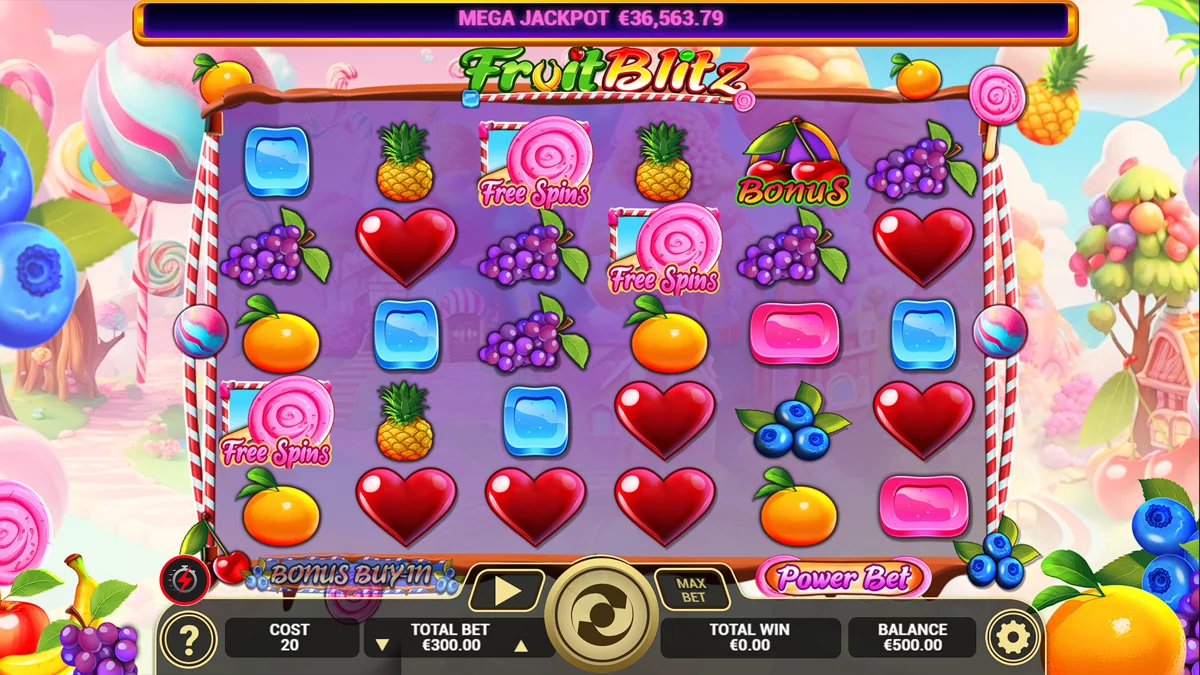 Fruit Blitz Base Play