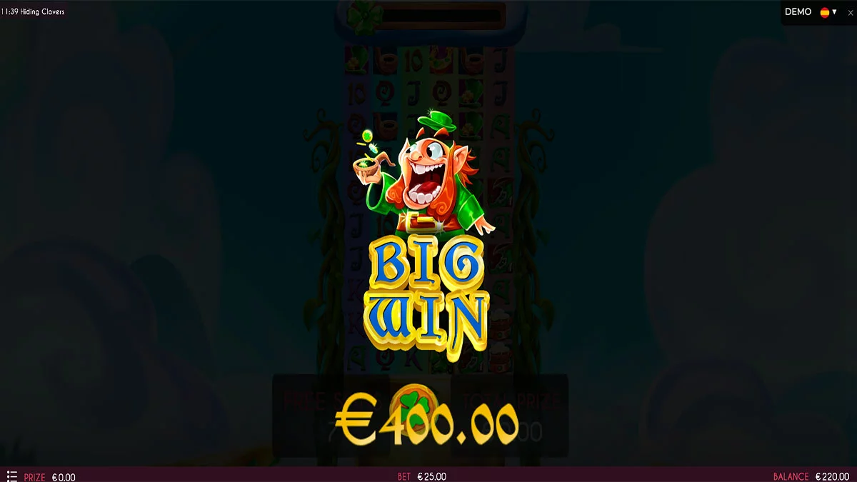 Hiding Clovers Big Win