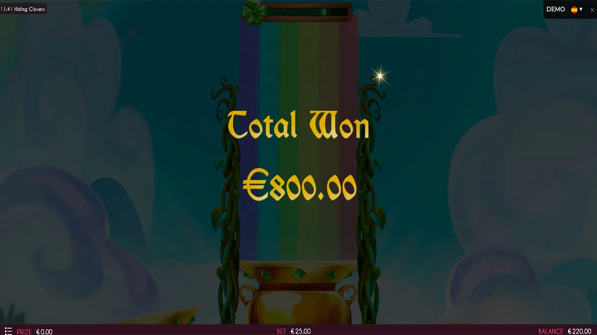 Hiding Clovers Total Win