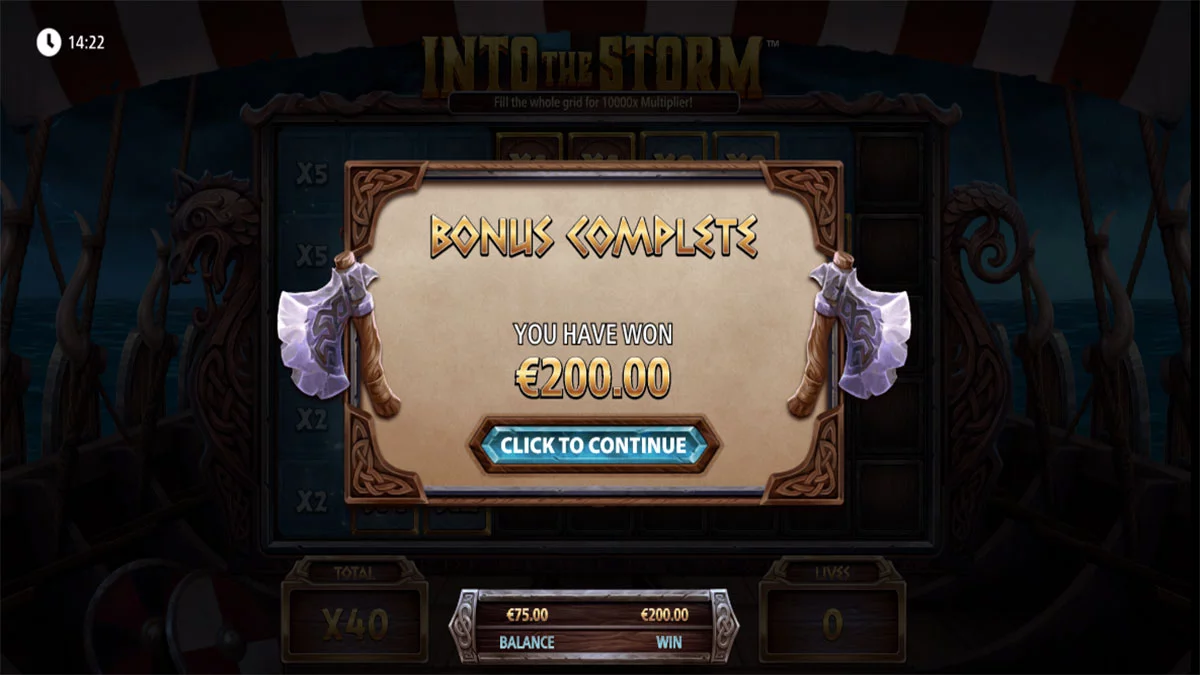 Into The Storm Total Win