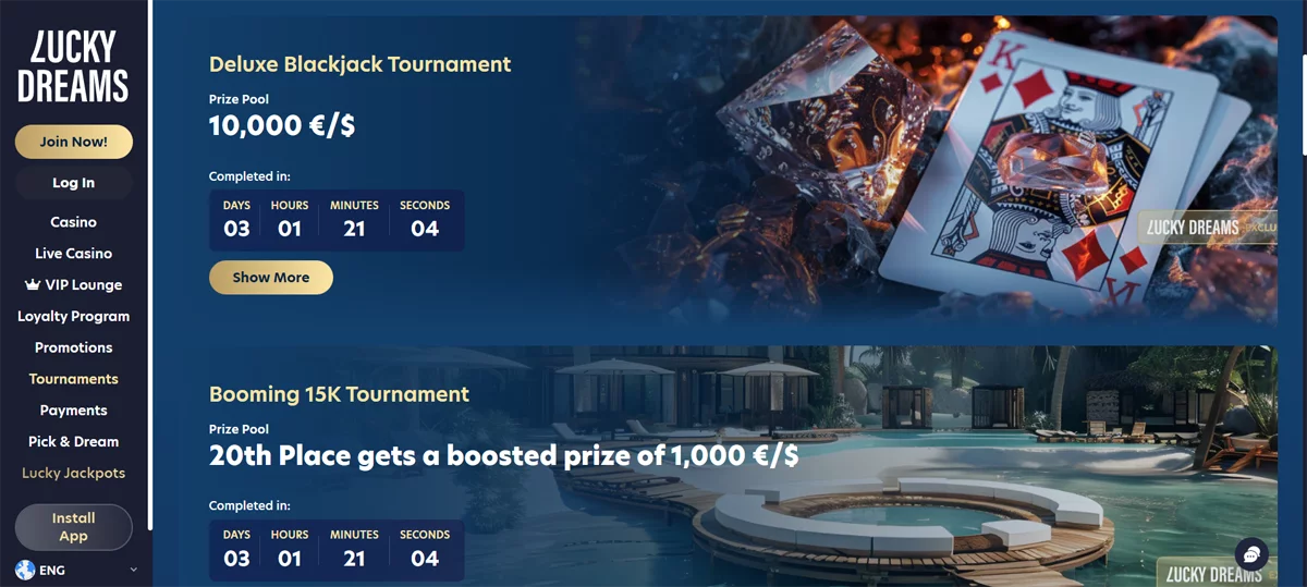 Lucky Dreams Casino Tournaments
