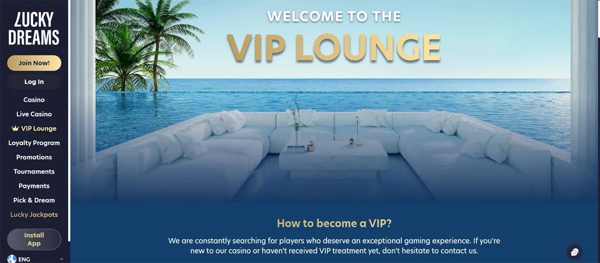 Lucky Dreams Casino VIP Program