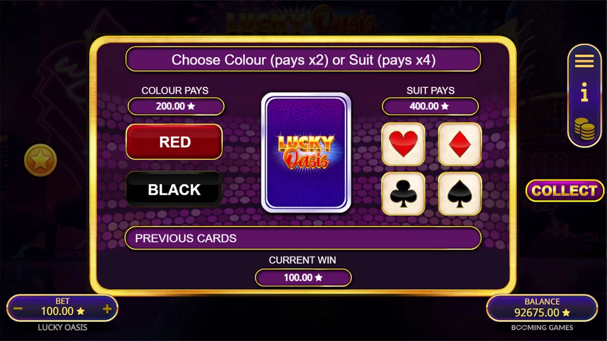 Lucky Oasis Gamble