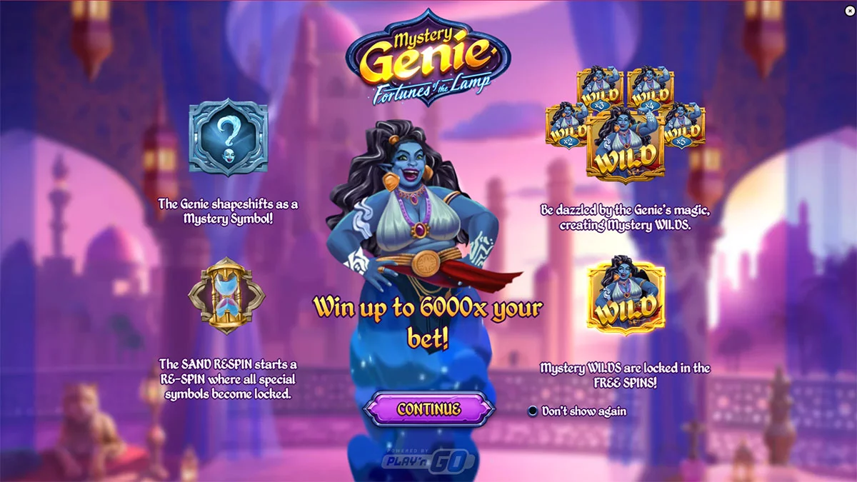 Mystery Genie Fortunes of the Lamp Homescreen