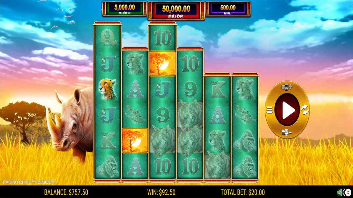 Raging Rhino Rampage Huge Win
