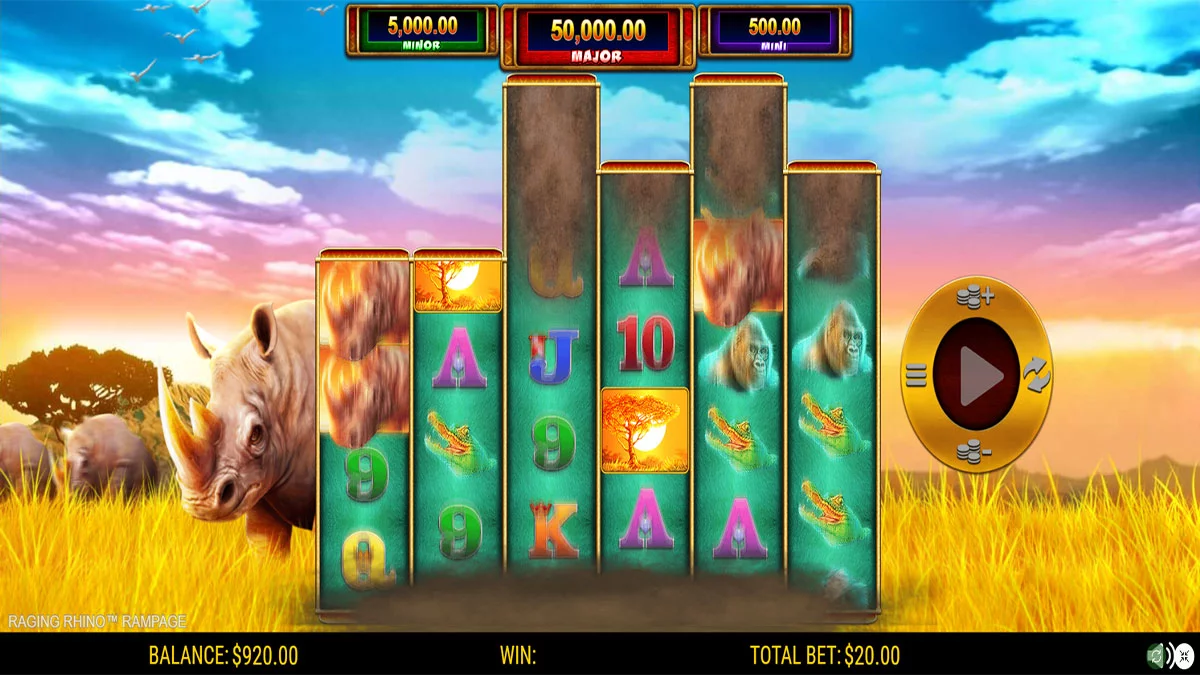 Raging Rhino Rampage Stampede