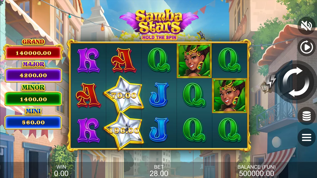 Samba Stars Hold the Spin Base Play